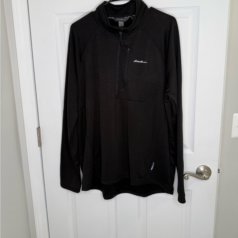 Eddie Bauer Men’s Quarter Zip Grid Fleece men’s size XL new with tags